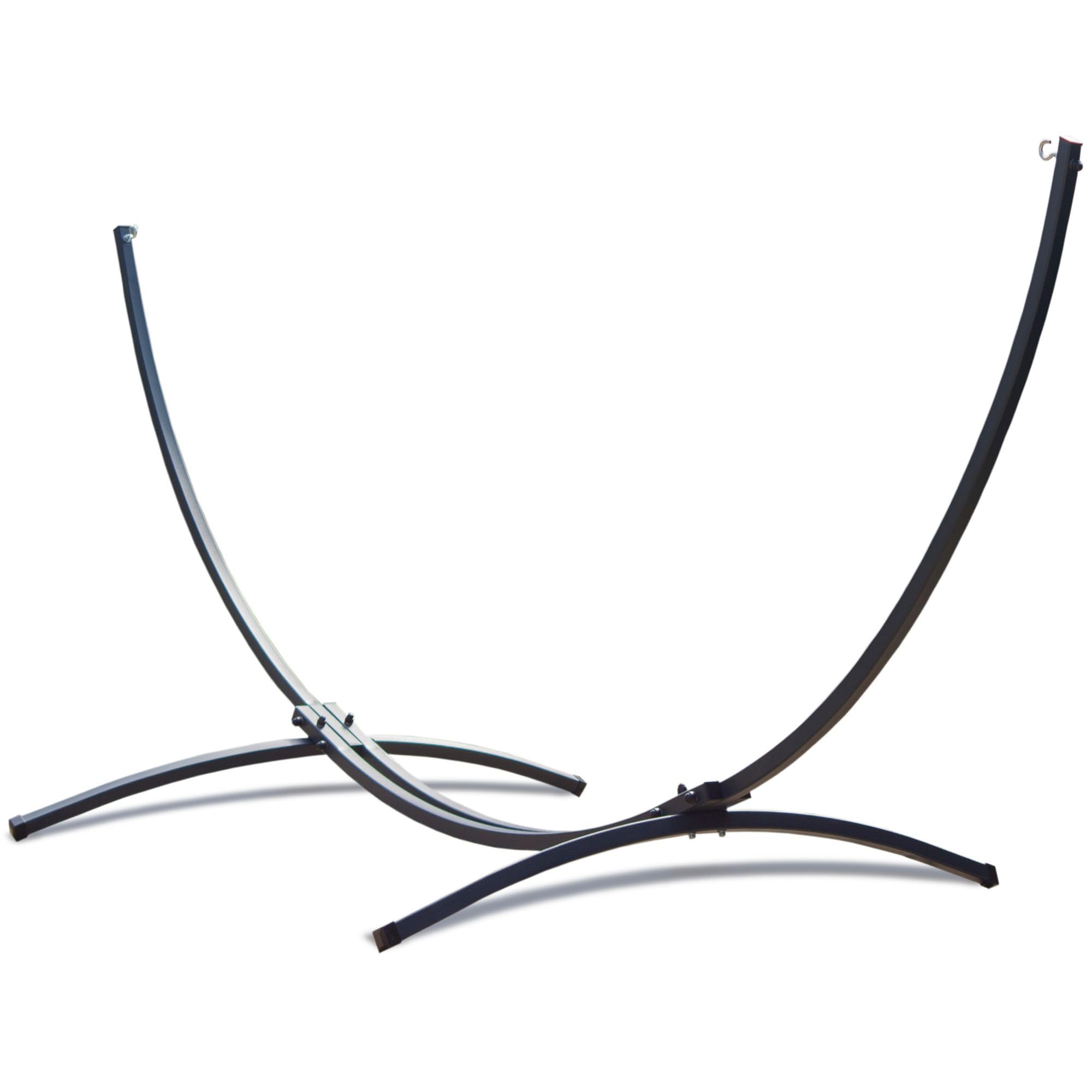Potenza Supporto per Amaca in Acciaio 320 cm I Struttura Resistente Fino a 120 kg, Antiruggine, per una Persone, Ideale per Giardino, Terrazza I Telaio Universale per Amache (Graphite Base)