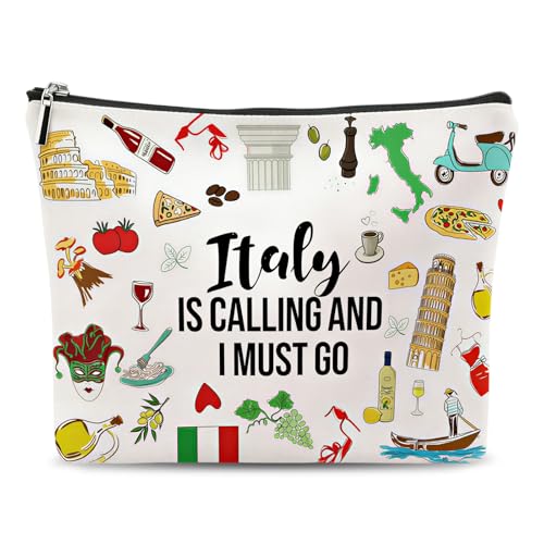 Italien Kosmetiktasche, Italienische Urlaub Geschenk, Wiederverwendbar Cosmetic...