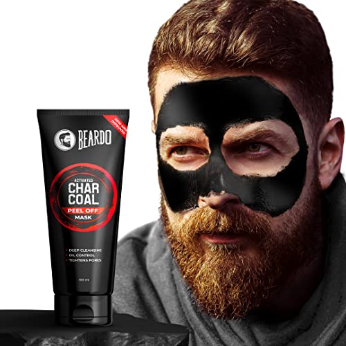 Beardo Charcoal 4-in-1 Giftset for Men | Complete Face & Body kit, pack of 4 (Facewash, Peel-off mask, Scrub, Soap) | Valentines day gift for husband | Gift for boyfriend | Gift for Men 7 519o1oPMgAL
