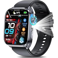 2026 AI-GPT Smartwatch Herren mit EKG blυtdruckmessung Gesundheitsuhr ΒΙυtzυcker 2.0"HD Fitnessuhr Pulsuhr HRV Herzfrequenz,SpO2,Schlafanalyse,Apnoe-Monitor,Harnsäure,Bluetooth-Anruf,SOS,IP68,Licht