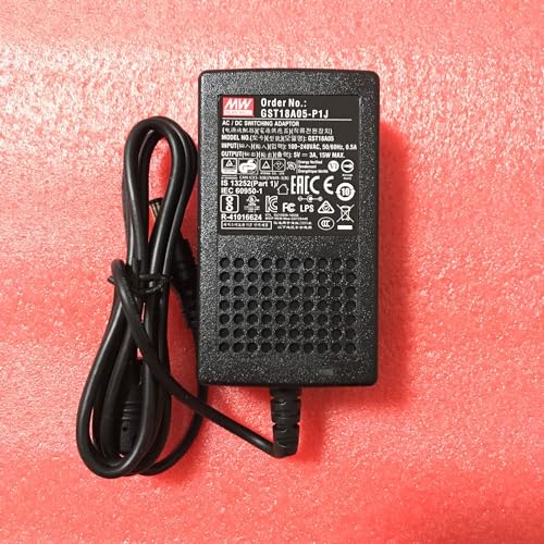 Image of 5V 3A 15W 3-Wire AC-DC High Reliability Industrial Desktop Power Adapter 2.1mm Plug Level VI