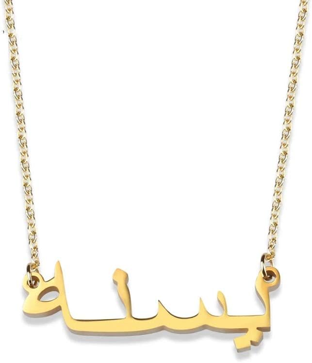 Custom Name Necklace Sterling Silver - Personalised Nameplate Necklaces Any Name Customized Gifts, Gifts for Women Men