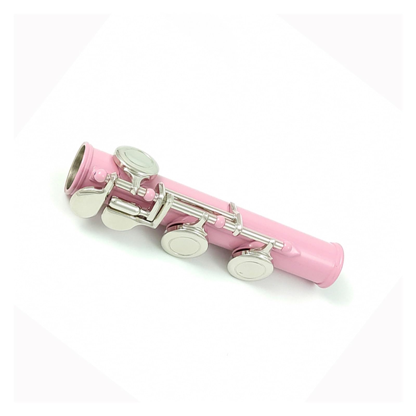 flauta travesera Flauta De 16 Orificios, Orificio Cerrado, Llave C, Instrumento, Cuproníquel, Niquelado, Flauta Rosa Con Llave E instrumento de flauta profesional