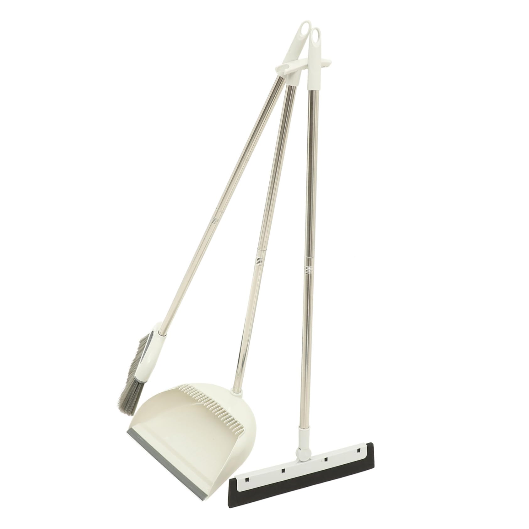 Gatuida 1set Scopa e Paletta per Pulizia della Casa Kit Completo per Pavimenti Piastrelle e Manico Lungo Materiale Resistente e Pratico per Rimuovere Polvere e Sporcizia Ogni Angolo