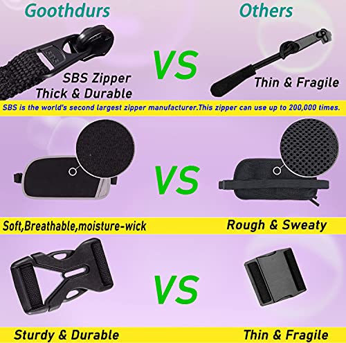 Image of Goothdurs Fanny Pack for Women Men Fashion Waist Bag Waterproof Hip Bum Bag with Adjustable Belt for Running Travel Hiking Cycling Money