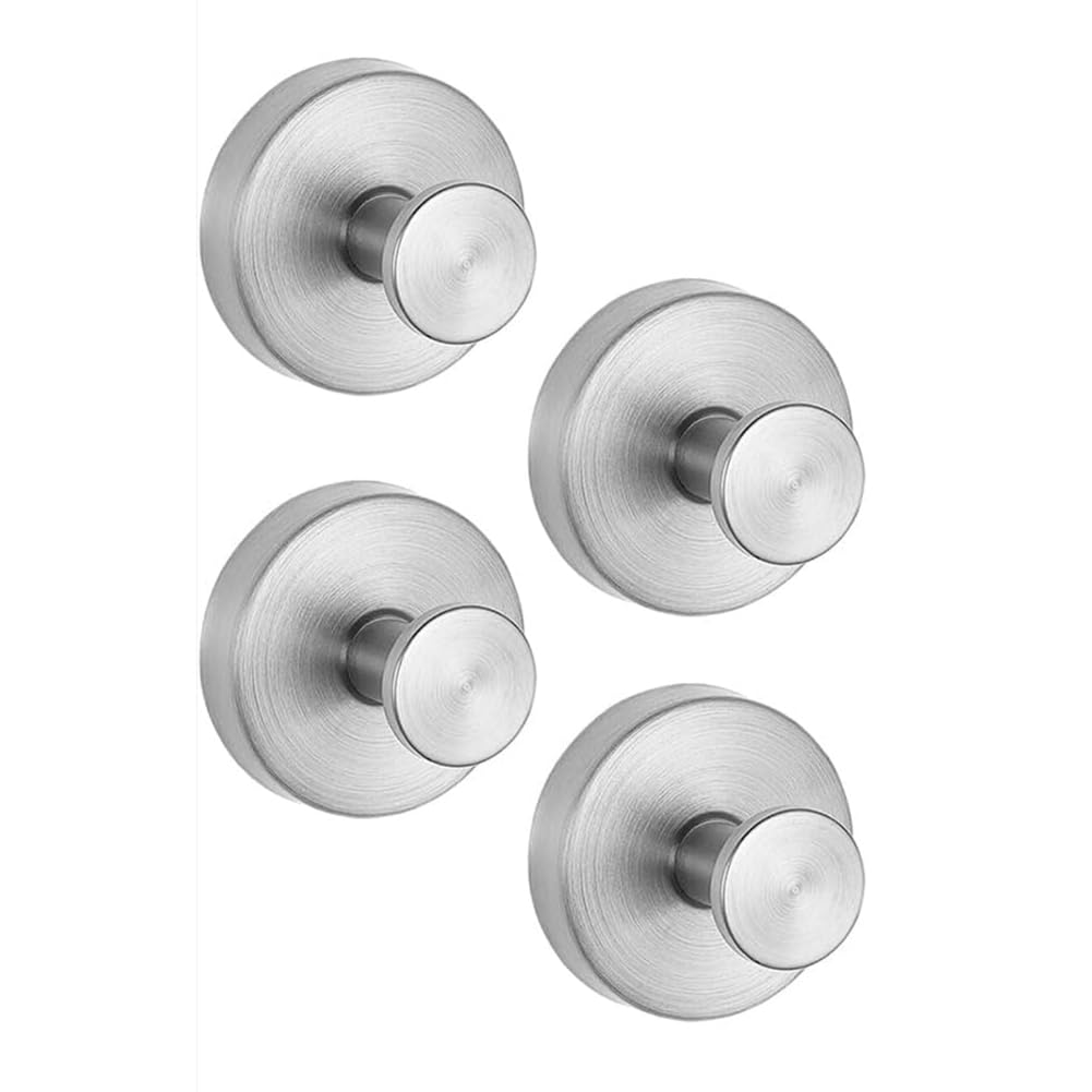 Hndhbfgrt No Drill Suction Cup Hooks(4PCS) for Wreaths on Glass, Suction Cup Hook Holder for Wall Tiles& Towel Hangers in for Home Bathroom B