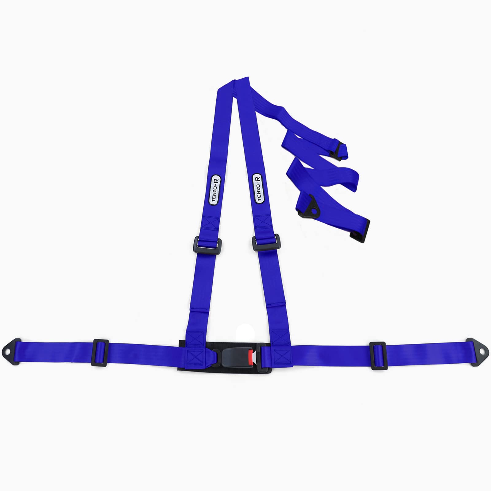 Tenzo-R Sport Hosenträger Gurt Sicherheitsgurt 3 Punkt Blau mit E Zeichen