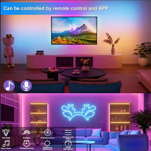 Tira LED RGB Neon 3M IP67 USB 5V con App y Control Remoto miniatura 5