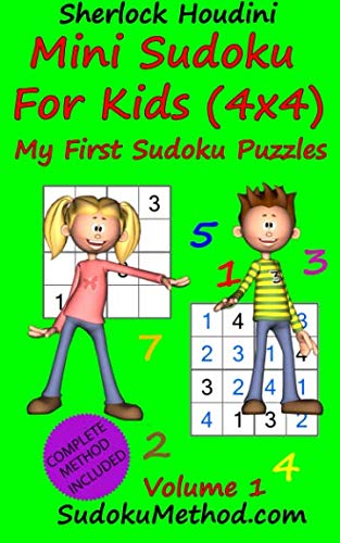 Mini Sudoku For Kids (4x4) - My First Sudoku Puzzles - Volume 1 ...