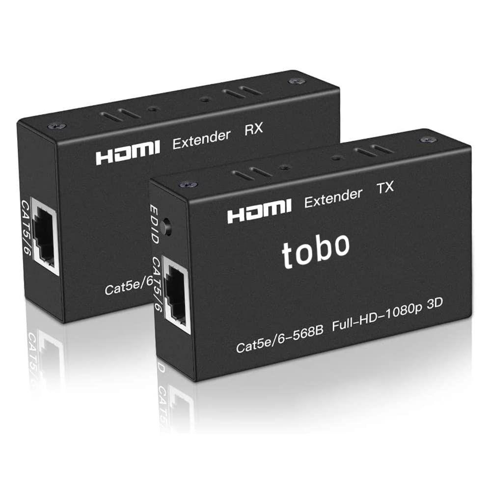 Tobo 60m/196ft HDMI Extender, HDMI Extender Over Cat 5e/6/7, Digital HDMI Ethernet Adapter Support Full HD 1080P 3D, EDID Copy, Deep Color, Compatible with Fire Stick, Ro-ku, Blueray-TD-573H-04. (B0B8NSCCCS) Amazon Price History, Amazon Price Tracker