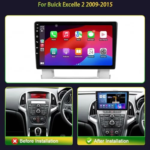 Radio portátil Buick Excelle 2009-2015 con Carplay para viajar conectado y con Bluetooth 2