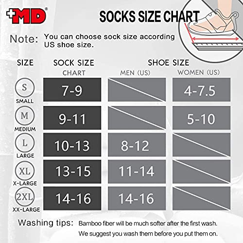 +Md Ultra Soft Athletic Bamboo Socks For Women And Men With Cushioned Sole No Show Casual Socks 6Black10-13 #TOP6