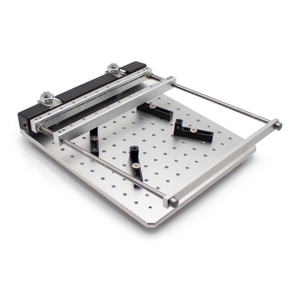 PCB stalowa siatka lutownicza pasta drukarska stół precyzyjny SMT ręczna mała maszyna do sitodruku stół ręczny 170 mm x 170 mm