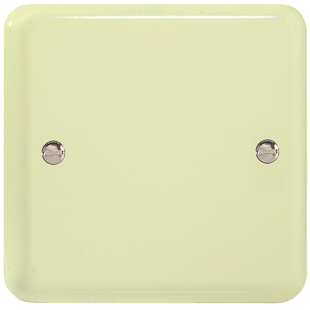 Varilight Single Blank Plate White Chocolate
