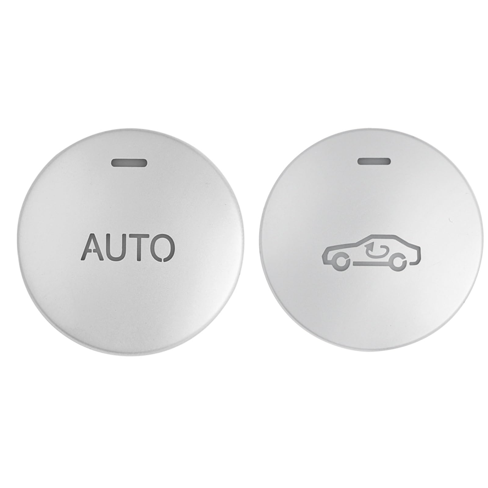 Wsbojxth Silver Repair Patch Compatible With Benz C E Cls Glk Class W204 W212 Air Conditioner Auto/Air Circulation Buttons Adjustment Cover Stickers Trim(Silver)