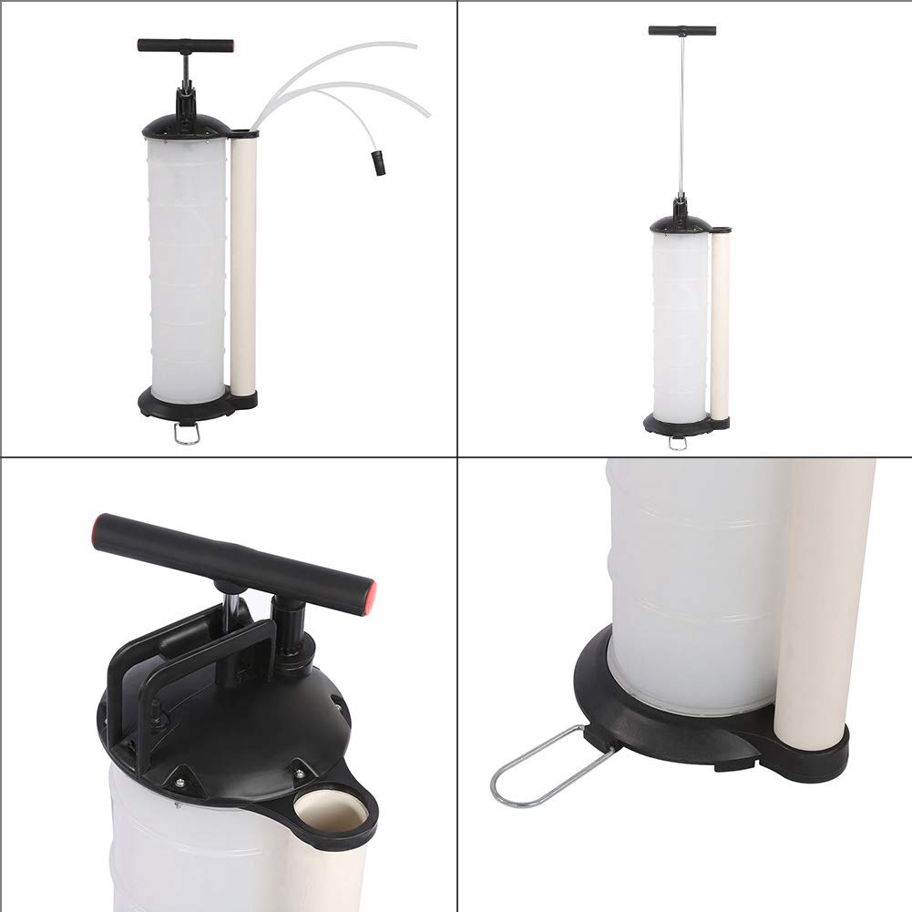 Handmatige olie-extractiepomp, 7L vloeibare olie-extractor Vacuümpomp Handpomp Vloeistof-extractiepomp met slang voor auto Motorbootmotor 65 x 24 cm