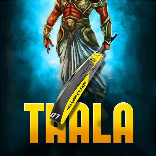 Jaspo Thala Cricket bat Hard Plastic Tennis Cricket Full Size Bat (35” X 4.5” inch) for All Age Groups (THALA) 7 519o5IuiZeL