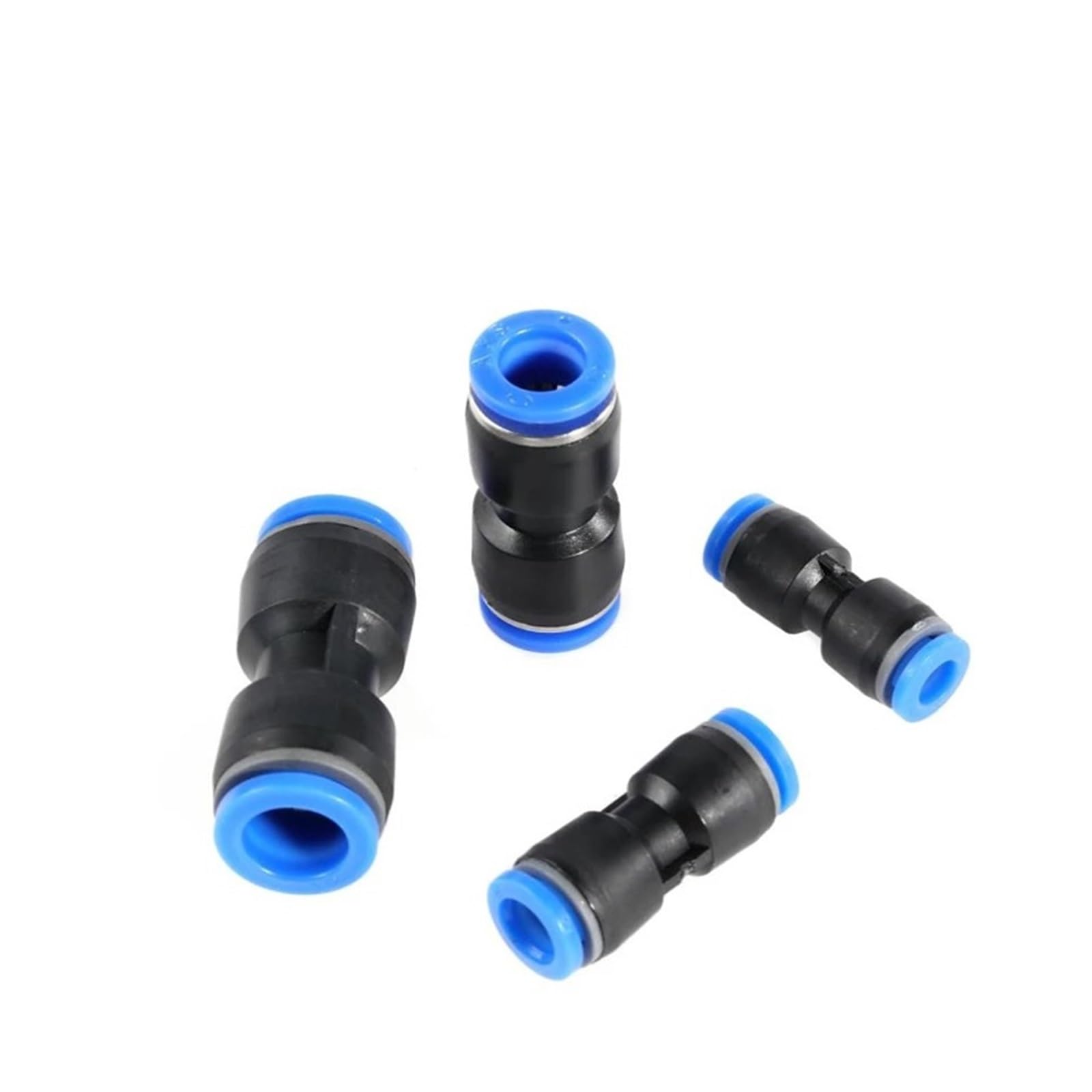 Empuje la conexión de la junta rápida neumática, Conector neumático de plástico de empuje recto for tubo de manguera de aire de PU de 6-12 mm, paquete de 30-70 piezas(70pcs)