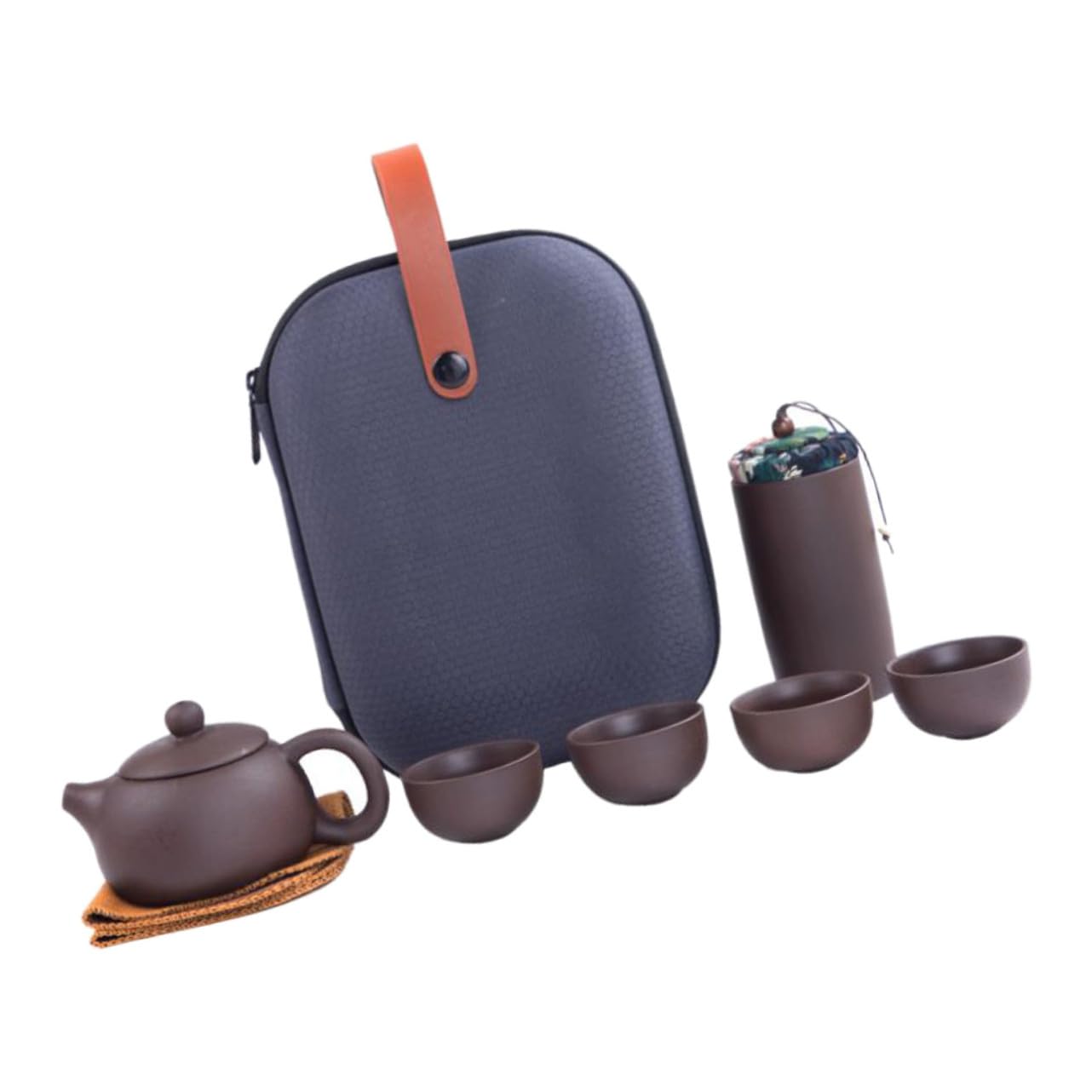 Service à Thé en Argile Violette, Lot de 1 Set de Set, Café, Élégant
