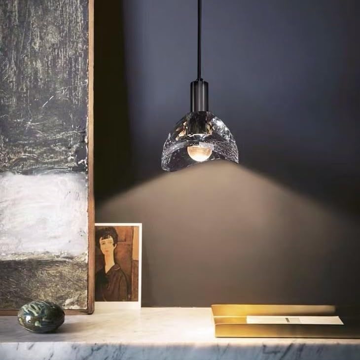 Lampadari, Piccolo lampadario decorativo camera da letto comodino in vetro