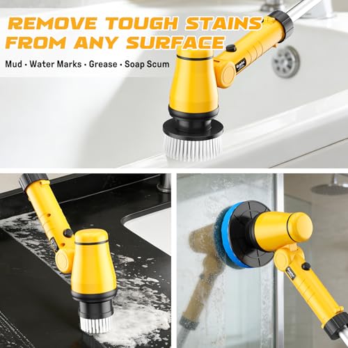 Brosse de nettoyage électrique compatible DeWalt 20V Ecarke sans fil