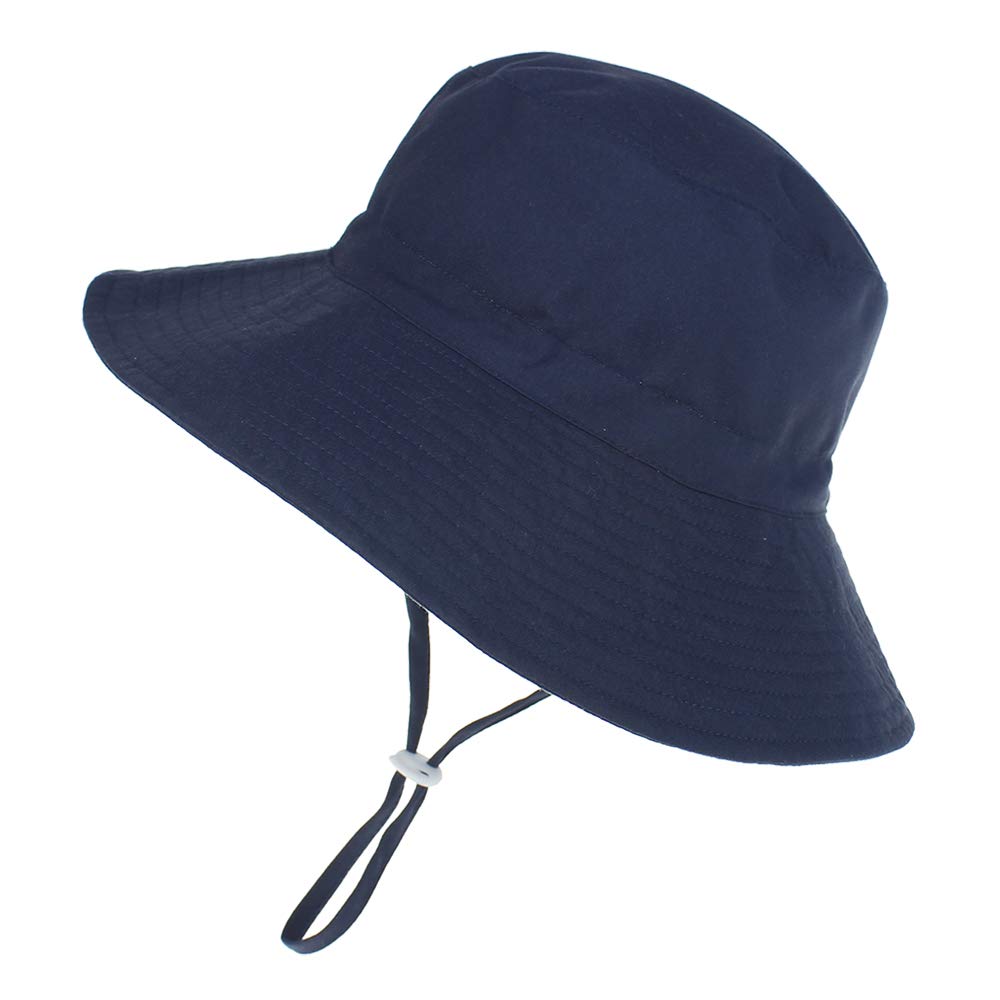 DRESHOW Gorro de Sol para Bebé Gorro Bebe Verano Gorros Proteccion Solar UV Bebe Niño Niña Gorra Playa con Correa Ajustable para la Barbilla UPF 50+