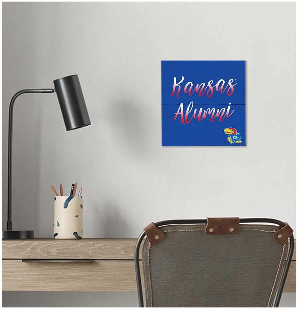 KH Sports Fan Kansas Jayhawks 10"x10" Team Alumni Sign, One Size, Multi