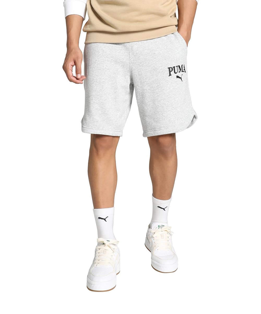 PUMA Mens Squad Shorts Bottoms Sports Training Grey Heather L