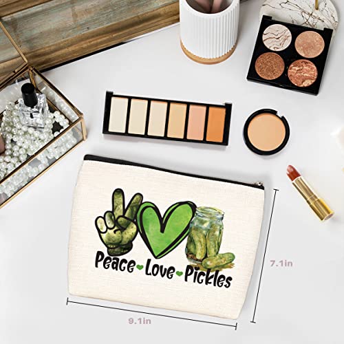 Wenboco Pickle Gifts Pickle Lover Gift Vegetarian Gift Dill Pickles Gift Pickle Makeup Bag Food Cucumber Lover Gift Vegan Gift Birthday Christmas Gifts for Women Female Friends2