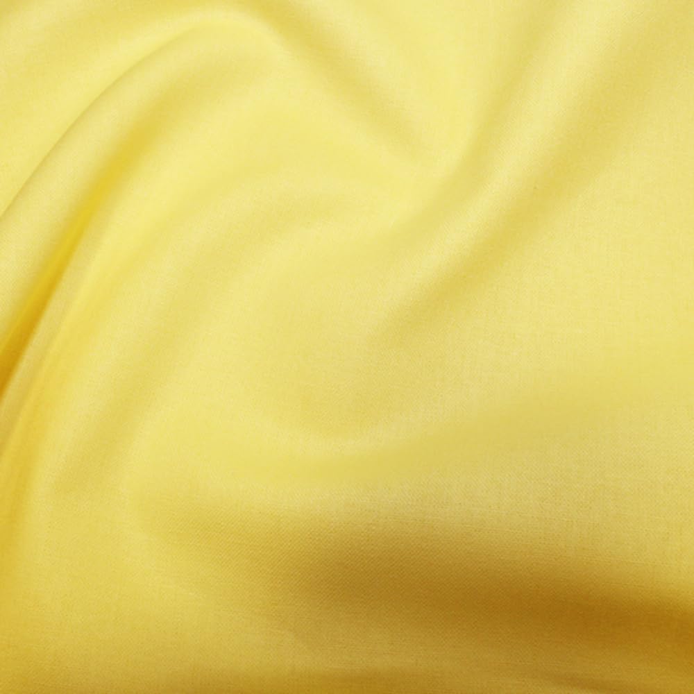 Plain Coloured True Craft 100% Cotton Dressmaking Patchwork Fabric (per metre) (102 Buttercup) — image 1