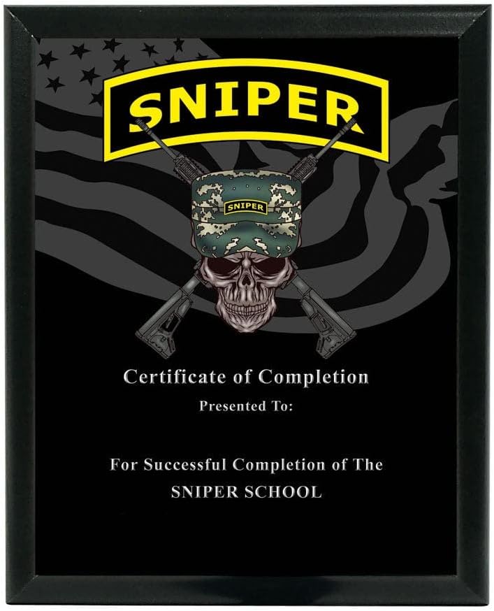 Sniper Custom Wall Plaque