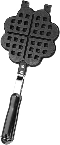 Miniatura 2 de Sartén para gofres en forma de corazón, forma de corazón, cocina para el hogar, cocina, antiadherente, waflera para hacer waffles, molde para hornear