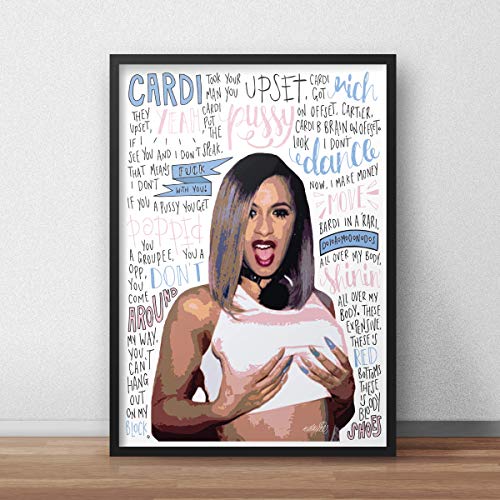 Pósteres/impresiones inspirada en Cardi B