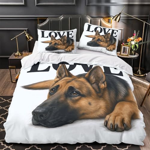 Housse de couette Berger Allemand 140x200 pour lit une place - 2