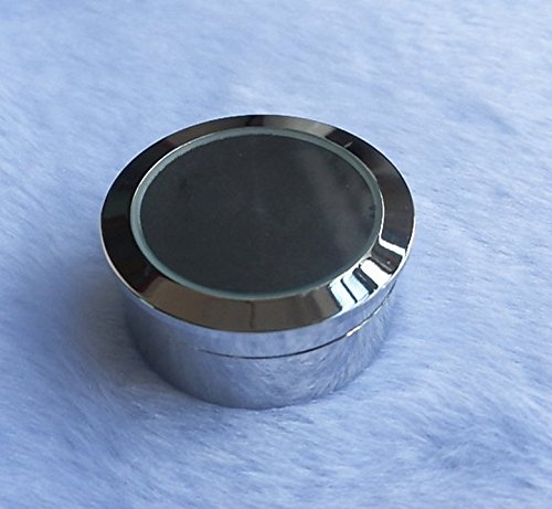 Mini Diameter 1.3 inch Loose Diamond or Gemstone Display Box Case Holder Show Container Metal(Silver) - Thumbnail 4