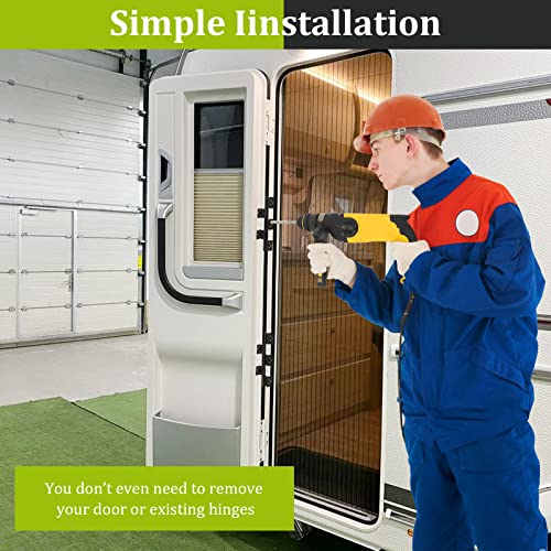 Yoolon RV Door Hinges, RV Entry Door Friction Hinge Kit, Camper Door