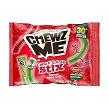 Colombina ChewzMe Chewy Christmas Sticks, Seasonal Treats Candy Taffy, 10.6 oz Pack of 1