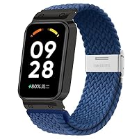 KUWAI Nylon Armband Für Redmi Smart Band 2 – Geflochten, Verstellbar Mit Edelstahl-Schließe | Atmungsaktiv & Waschbar