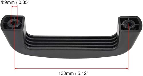 Miniatura 3 de uxcell Manijas plásticas del tirón 426.5 ft m centros del agujero para el equipo mecánico del equipaje 2pcs