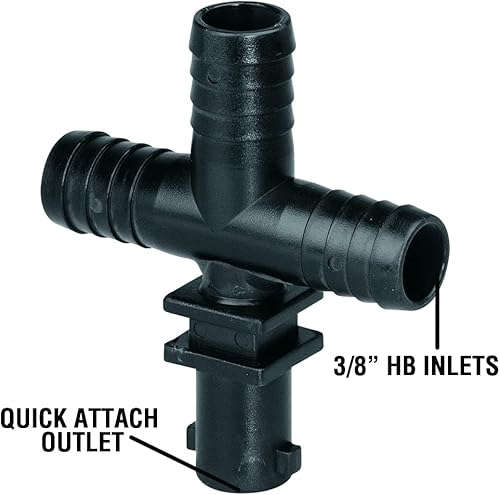 Miniatura 2 de Valley Industries Cuerpo de boquilla cruzada de polipropileno - 3/8" HB