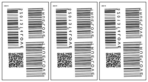 Temporary Tattoos Oncex Mini 3 Sheets Barcode Temporary Waterproof Tattoos Patterned Barcode Cartoon 3D Tattoo Fake Body Design Arms Legs Fantasy Fashion For Man Women Girls Mix Color 4.1X2.3 Inch #TOP11