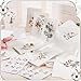Blank Cards and Envelopes, 40 Pack Blank Note Cards 4x6 in Elegant Floral Greeting Card with Sealing Stickers, Note Card Stationary Set for Birthday, Wedding, Easter All Occasions (10 Designs)