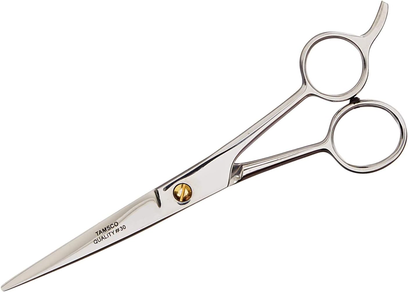 TAMSCO Genuine Japanese Stainless Steel Scissor 6.5-Inch with Finger Rest Semi-Convex Edge Japanese Stainless Steel Classic Design Finger Rest