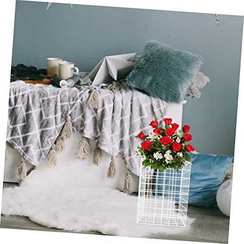 Unomor Plant Decor Road Lead Flower Stand Square Flower Holder Floor Vase Grid Flower Wall Flowers Wall Arches Wedding Decor