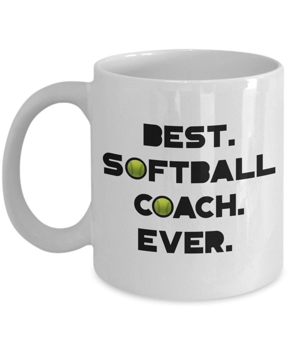 MUGSMAFIA Coach Thank You Gift Softball - Softball Coach Coffee Mug - Funny Tea Hot… Printed Coffee and Tea Ceramic Mug- 11OZ Ceramic Coffee Mug 8460