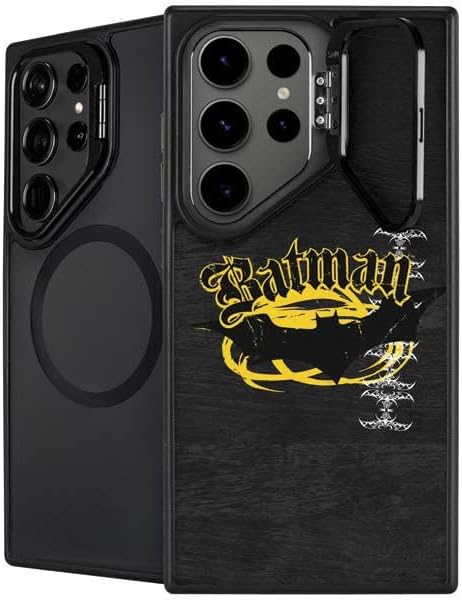 Skinit Kickstand Phone Case Compatible with Galaxy S25 Ultra - Officially Licensed DC Comics Batman Logo Pattern Design