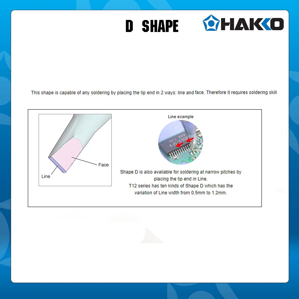 Amazon.co.jp: 白光(HAKKO) こて先 5D型 FX-601/FX-8805用 T19-D5