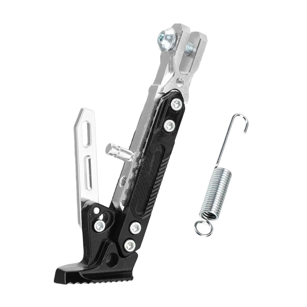 Sa2vn6 Silvery Kickstand Parking Stand 1Pcs Motorcycle Bracket With Adjustable Foot Side Support Universal Parking Stand Motorcycles 2025