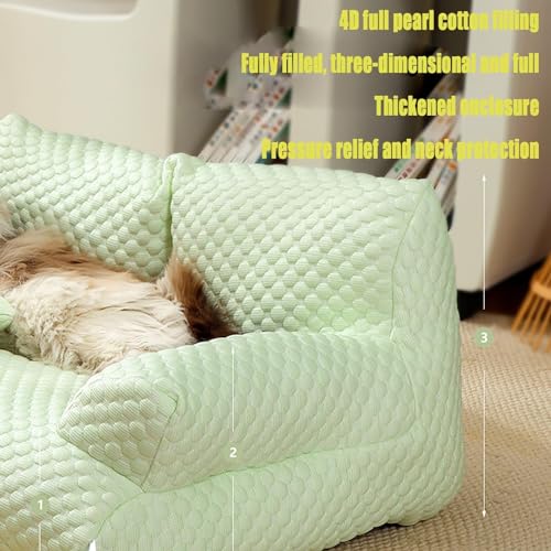 Lit rafraîchissant pour chien respirant lavable canapé d'été pour petits chats - 5