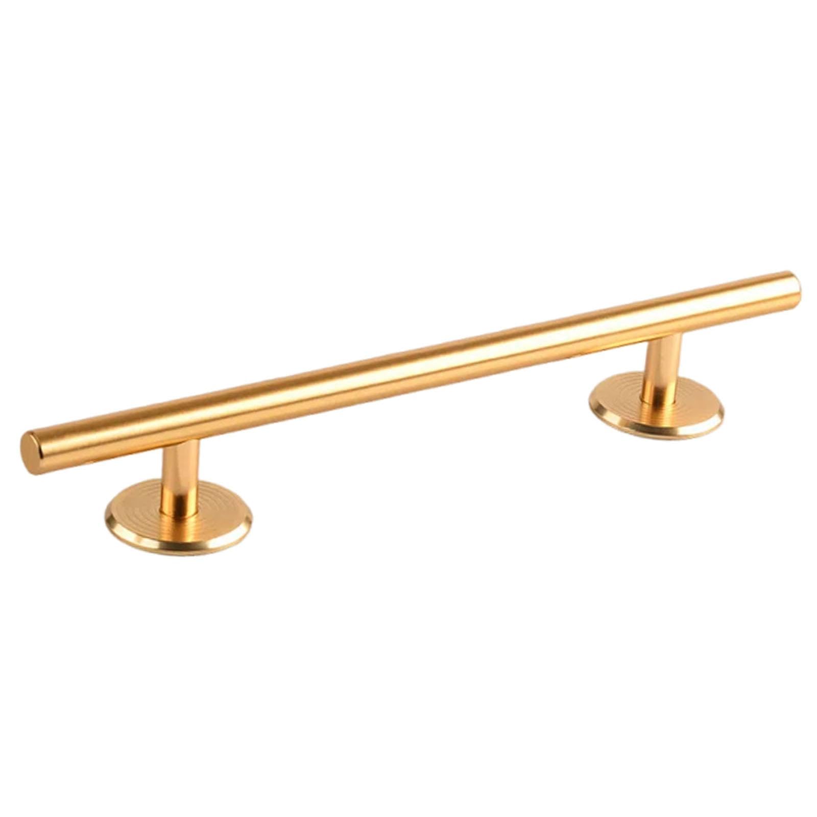 MEYZJRC Professional Fingerboard Rail, Round Metal Obstacle, Stainless Steel Ramp, Surface, Stable Weighted Base, Suitable for Training, Gold